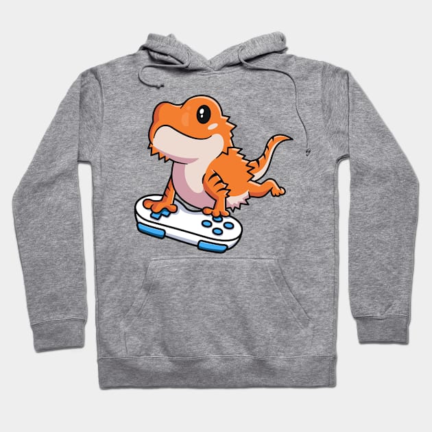 Bearded Dragon Shirts For Kids Boys Games Reptile Gamer Hoodie by 14thFloorApparel